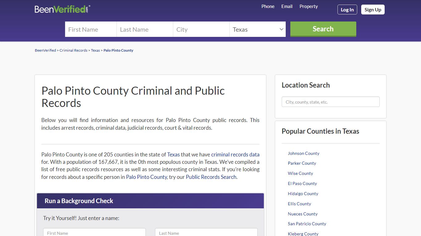 Palo Pinto County Arrest Records in TX - Court & Criminal ...
